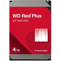 Internal Hard Drive - WESTERN DIGITAL - Red Plus - 4TB - 3.5 - Dedicat
