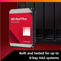 Internal Hard Drive - WESTERN DIGITAL - Red Plus - 4TB - 3.5 - Dedicat