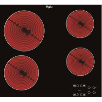 WHIRLPOOL AKT8090NE Glass Ceramic hob - 4 areas - 6200W - L58 x D51cm