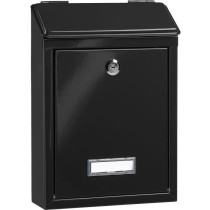 BURG WACHTER MISSIVE 1 door box - Wall - Galvanized Steel - Black