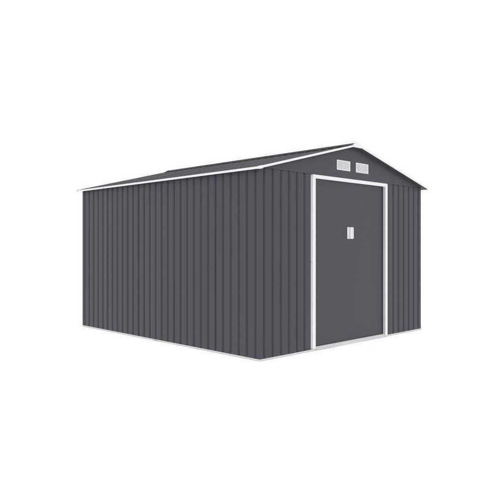 URANUS Abri de jardin en métal 8,84 m² - 277 x 319 x 202 cm - Kit d'