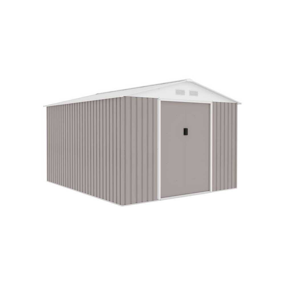 URANUS Abri de jardin en métal 8,84 m² - 277 x 319 x 202 cm - Kit d'