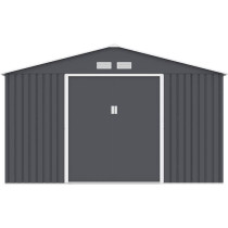 JUPITER Abri de jardin en métal 10,85 m² - 340 x 319 x 210 cm - Kit