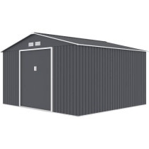 JUPITER Abri de jardin en métal 10,85 m² - 340 x 319 x 210 cm - Kit