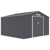 JUPITER Abri de jardin en métal 10,85 m² - 340 x 319 x 210 cm - Kit