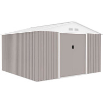 JUPITER Abri de jardin en métal 10,85 m² - 340 x 319 x 210 cm - Kit