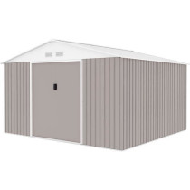 JUPITER Abri de jardin en métal 10,85 m² - 340 x 319 x 210 cm - Kit