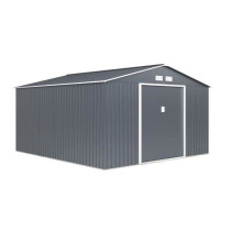 NEPTUNE Abri de jardin en métal 12,99 m² - 340 x 382 x 210 cm - Kit