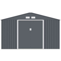 NEPTUNE Abri de jardin en métal 12,99 m² - 340 x 382 x 210 cm - Kit