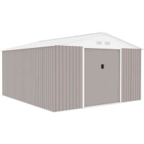NEPTUNE Abri de jardin en métal 12,99 m² - 340 x 382 x 210 cm - Kit