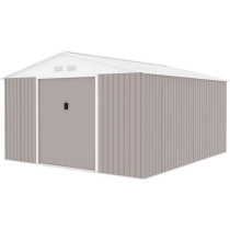 NEPTUNE Abri de jardin en métal 12,99 m² - 340 x 382 x 210 cm - Kit