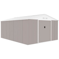 SATURNE Abri de jardin en métal 15,16 m² - 340 x 446 x 210 - Kit d'a