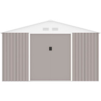 SATURNE Abri de jardin en métal 15,16 m² - 340 x 446 x 210 - Kit d'a