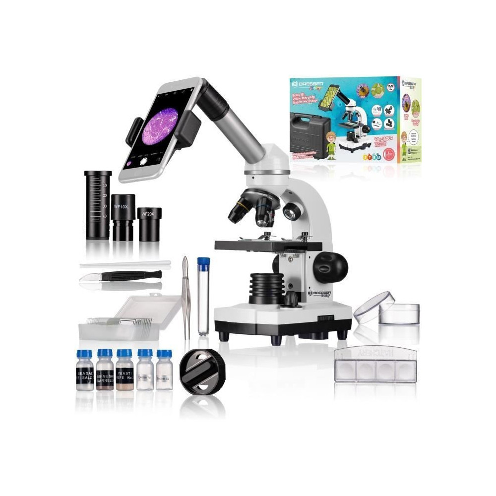 Microscope Biolux SEL avec systeme de zoom - BRESSER JUNIOR - grossiss