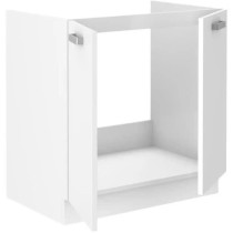 ATLAS 2-door sink unit - L 80 x H 82 x D52 cm - White decor - Sold wit