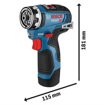 Bosch Professional GSR 12V-35 FC drill-screwdriver + 2 3.0Ah batteries