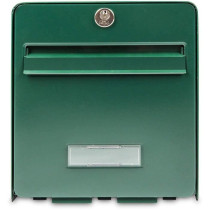 BURG WACHTER Galvanized Steel Favor Letterbox - 1 Door - Green