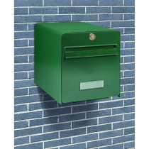 BURG WACHTER Galvanized Steel Favor Letterbox - 1 Door - Green