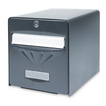 BURG WACHTER Galvanized Seaside Letterbox - 2 doors - Anthracite Gray
