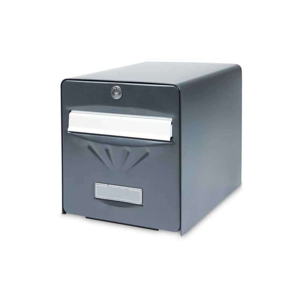 BURG WACHTER Galvanized Seaside Letterbox - 2 doors - Anthracite Gray