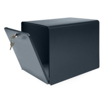 BURG WACHTER Galvanized Seaside Letterbox - 2 doors - Anthracite Gray