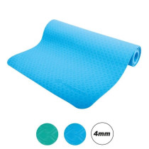 Yoga mat - Schildkröt - 183 cm - Blue - Thickness 4 mm - Non-slip