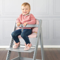 Sit Up III Wooden High Chair - ROBA - Height Adjustable - Taupe