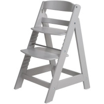 Sit Up III Wooden High Chair - ROBA - Height Adjustable - Taupe