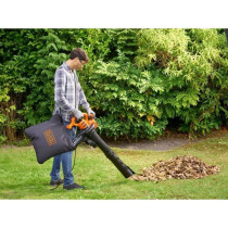 2600W BLACK+DECKER BEBL260-QS Corded Blower Vacuum Cleaner - Capacity