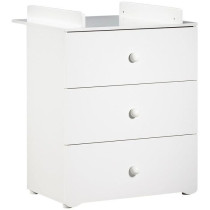 Chambre bébé duo Basic boule: Lit 120x60, commode a langer - Babypri