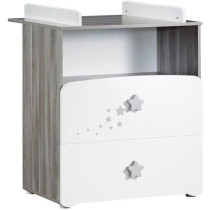 Chambre bébé duo Nao: lit 120x60, commode a langer - Babyprice - Bla