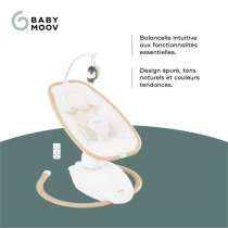 Babymoov Swoon Hoop Baby Swing - Remote Control Included, Ultra Comfor