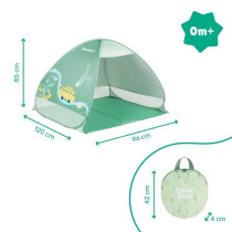 Badabulle anti-UV tent for children, pop-up system, FPS 50+ protection