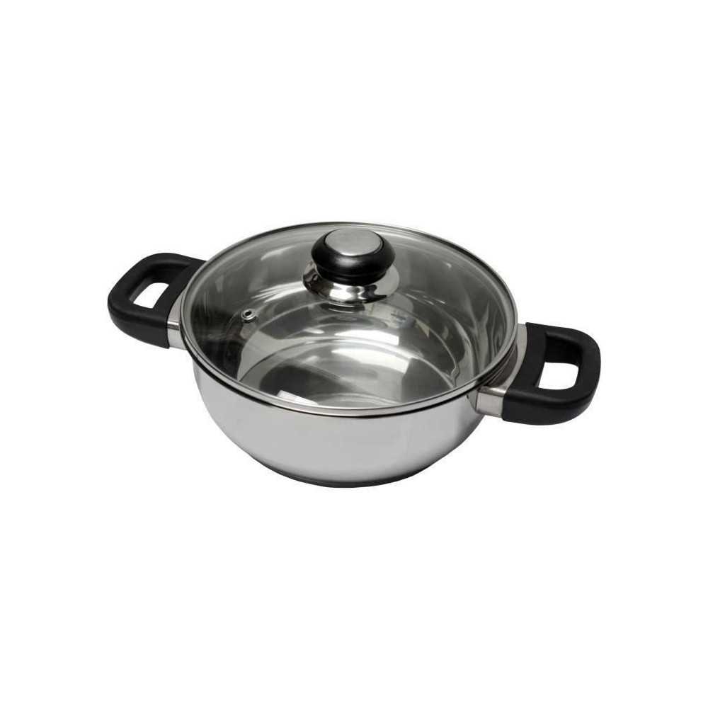 BAUMALU 331974 24 cm stainless steel casserole with bakelite sapphire