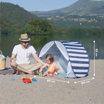 Babymoov Anti-UV Tent SPF 50+ Mariniere - Integrated mosquito net