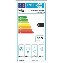 Wall hood - BEKO - BHCA66741BBHF - 60cm