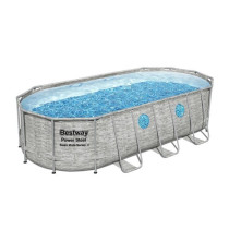 Kit Piscine hors sol tubulaire BESTWAY - Power Steel - 549 x 274 x 122