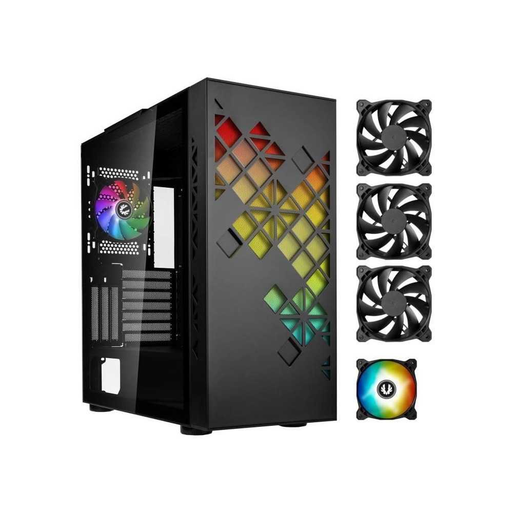 PC case without power supply - BITFENIX Tracery ARGB (Black) - Mid-tow PC case without power supply - BITFENIX Tracery ARGB (Black) - Mid-tow