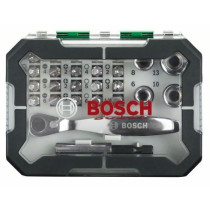 Bosch screwing set (kit 26 rooms, assortment of screwing tips with rat
