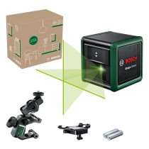 Bosch Line Laser - Quigo Green (Supplied with 2 batteries, 1 MM2 unive