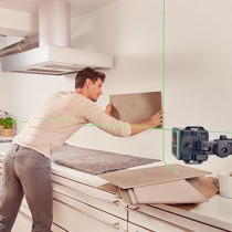 Bosch Line Laser - Quigo Green (Supplied with 2 batteries, 1 MM2 unive