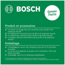Bosch Cross Line Laser - Quigo + (7 m range, supplied with batteries,