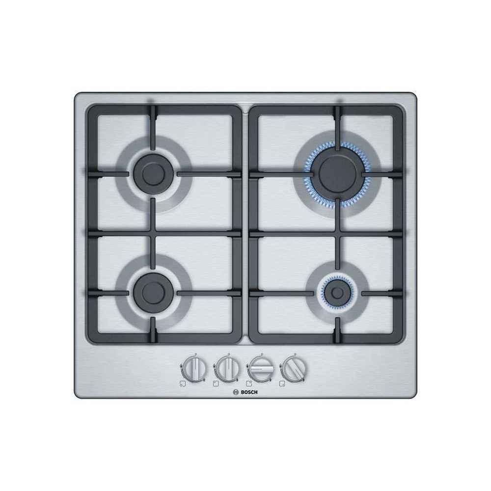 BOSCH - PGP6B5B90 - Gas table - 4 burners - 7500W - L58,2cm x D52cm -