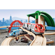 Brio World Circuit Plateforme Voyageurs - Coffret complet 42 pieces -