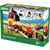 Circuit de la Ferme en bois BRIO - Coffret complet 20 pieces - Ravensb