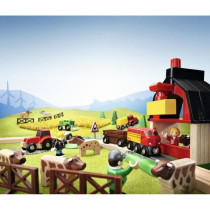 Circuit de la Ferme en bois BRIO - Coffret complet 20 pieces - Ravensb