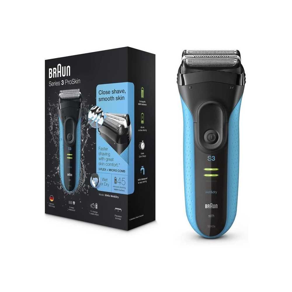 BRAUN Series 3 ProSkin 3040s Wet & Dry Electric Shaver Rechargeable -