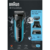 Electric Shaver for Men - BRAUN - Series 3 Shave & Style 3010BT - Wet