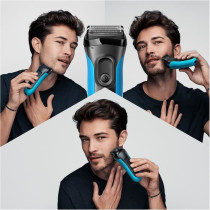 Electric Shaver for Men - BRAUN - Series 3 Shave & Style 3010BT - Wet