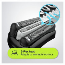 Electric Shaver for Men - BRAUN - Series 3 Shave & Style 3010BT - Wet
